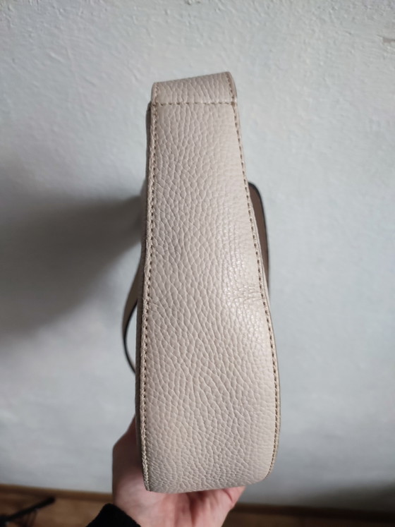 Abro Handbag Shoulder Bag Leather Cream Beige Very Good Condition (photo 13 of 15)