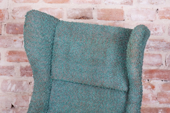 Fauteuil à oreilles original du milieu du XXe siècle, par Miroslav Navratil, fibre de verre, République (photo 8 of 9)