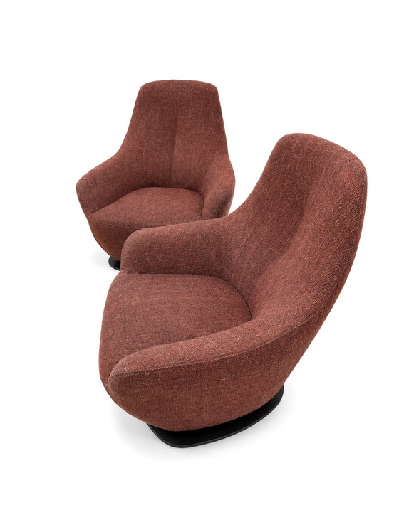 2x Fauteuil pivotant Leolux Cantate – Textile (photo 4 of 6)