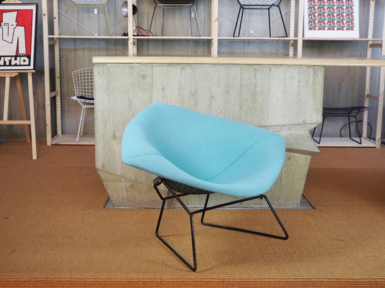 Image 1 of Knoll Int. Bertoia Diamond Chair 422 in nero e Vollpolster