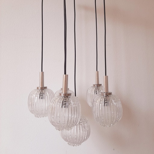 Lampe cascade vintage | Lampe boule vintage | Lustre vintage
