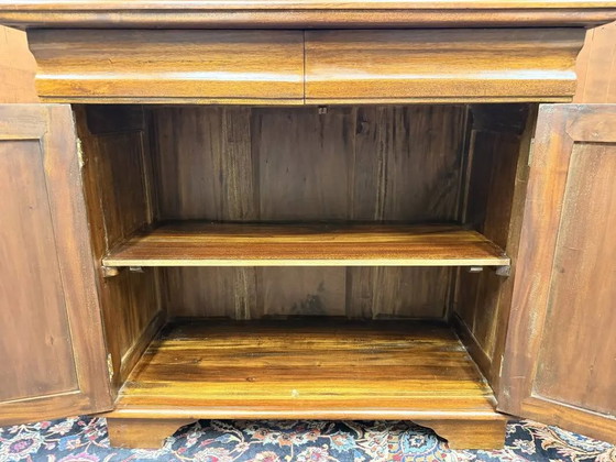 Credenza da ufficio inglese classica, Credenze con vetrina, Marrone (foto 9 di 13)