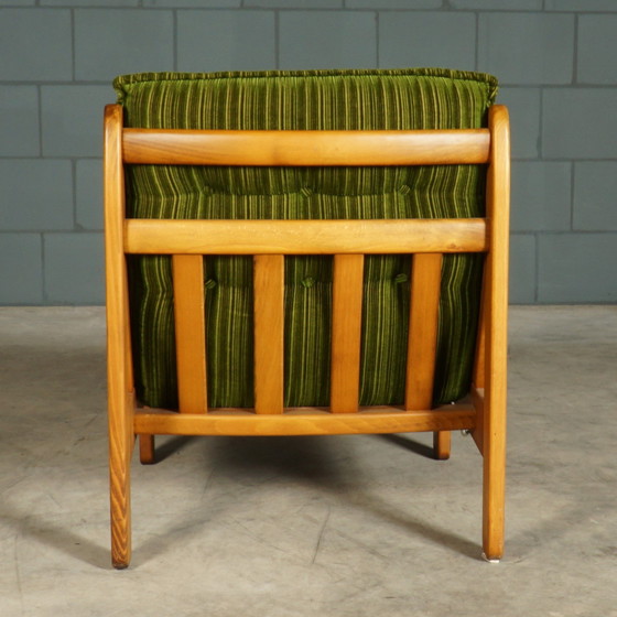 Image 1 of Fauteuil Vintage - Velours Vert - 1970