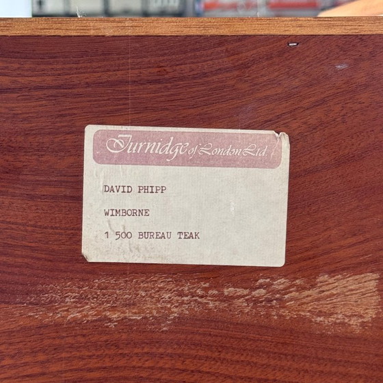 Image 1 of Turnidge of London Teak Secretary, 1960