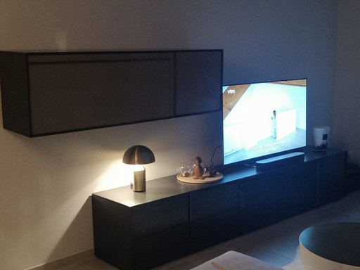 Mobile porta TV di design nero Molteni&C