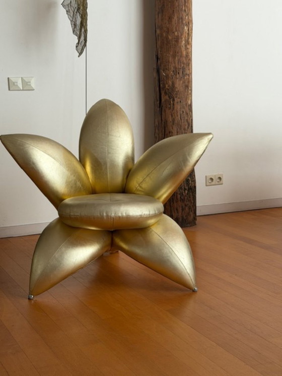 Image 1 of Edra Getsuen Pelle color oro. Design anniversario