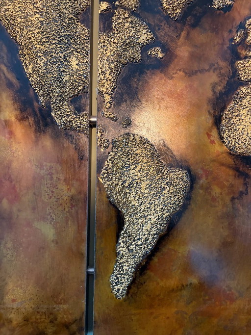 World map 4 panels