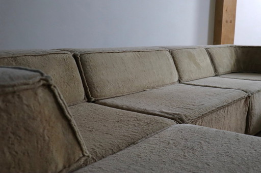 Divano COR Trio in beige Teddy di Team Form AG, anni '70