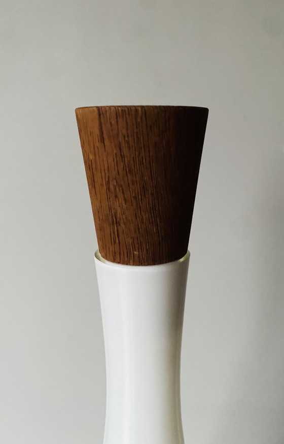 Image 1 of Jacob E Bang per Kastrup/Holmegaard Bottiglia alta opalina, 1957