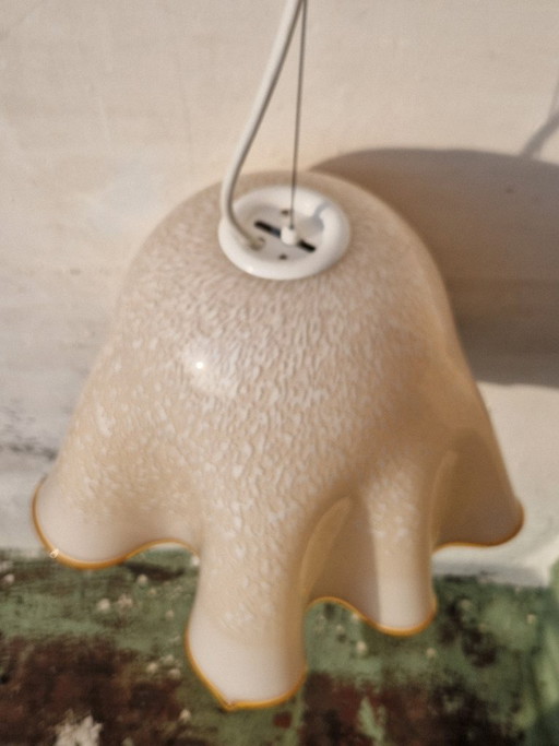 Lampe suspendue mouchoir en verre de Murano