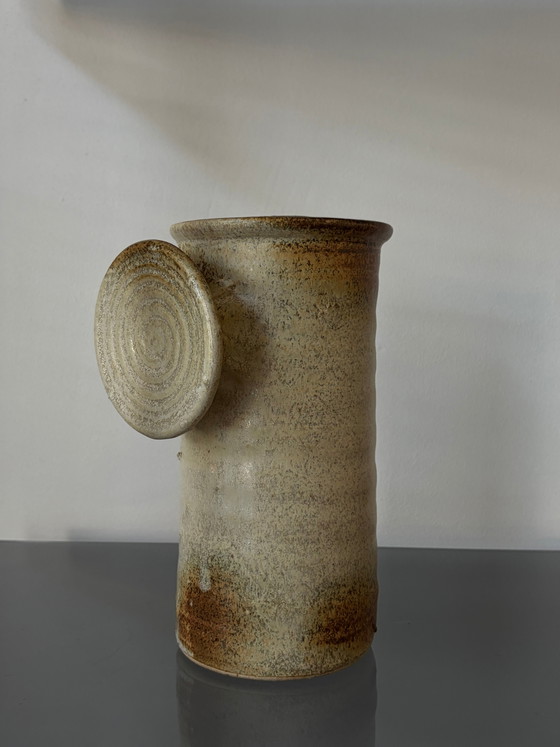 Vintage keramische vaas met knopgreep – Vazen (photo 5 of 5)