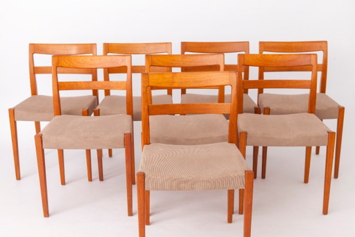 Set aus 8 Nils Jonsson “Garmi” Teak Esszimmerstühle für Troeds, Schwedisch Mid-Century Modern, 1960er