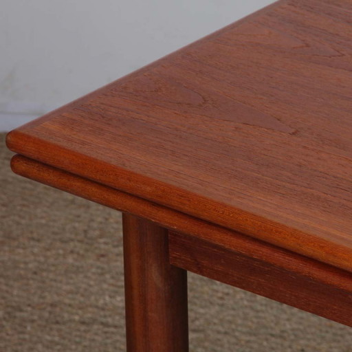 Table de repas scandinave vintage extensible des années 1960