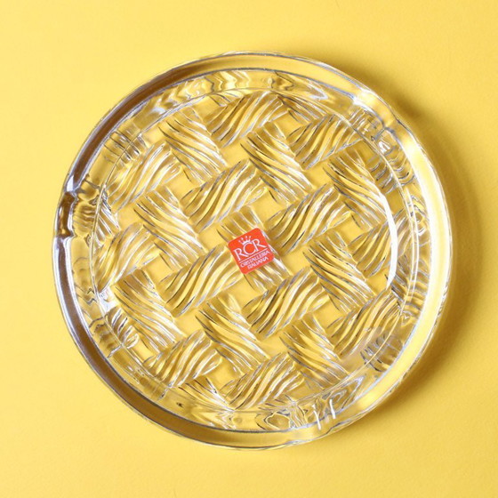 Image 1 of Vintage RCR kristallen asbak: Italiaans glas uit het midden van de 20e eeuw, jaren 90