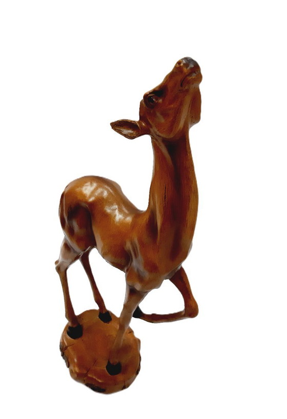 Image 1 of Große Tierdekorfigur, Harz-Reh