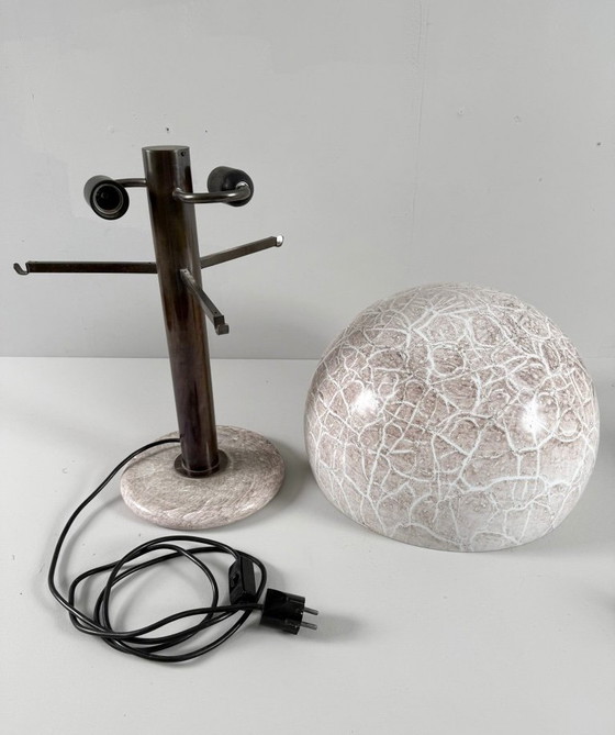 Image 1 of Lampe de table/champignon de Ludovico Diaz de Santillana pour Venini, modèle : 832, Italie, années 1960, exemplaire rare