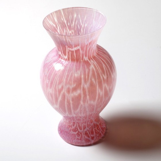 Image 1 of Mid-Century Kosta Boda Pink Glass Vase - Ulrica Hydman Vallien Scandinavian Design / 1970s