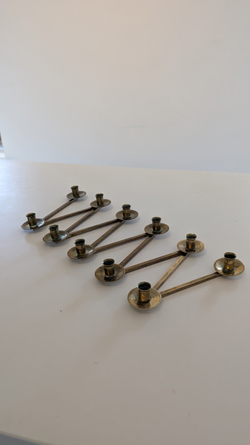 Lars Holmström Brass Modular Candles Holder - Sweden