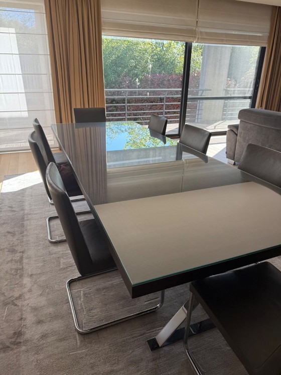 Image 1 of Designer table with 8 chairs