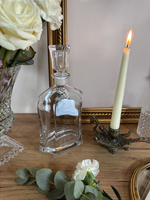 Clear whisky decanter