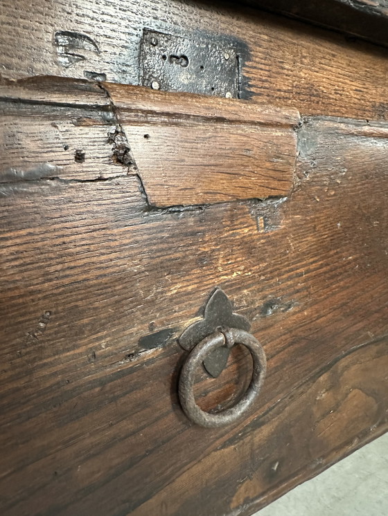 Image 1 of Antigua mesa auxiliar española - Siglo XIX