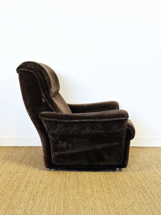 Image 1 of Ensemble de salon vintage en velours, 1960, Set de 3