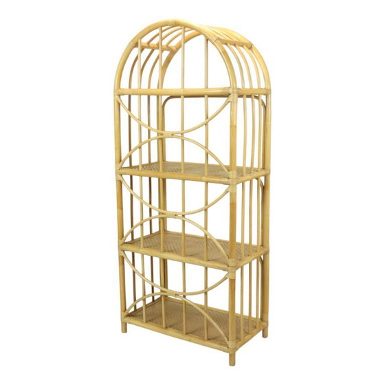 Image 1 of Rattan Rack Bookcase Boho Style