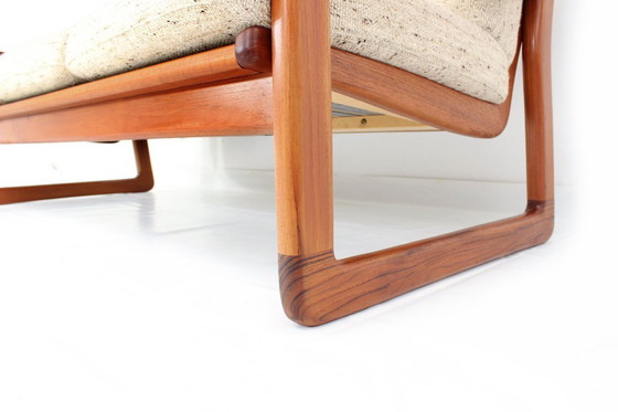 Image 1 of Come nuovo! Divano Holstebro di design danese di metà secolo, in teak massello, lana vergine di prima qualità, condizioni da esp