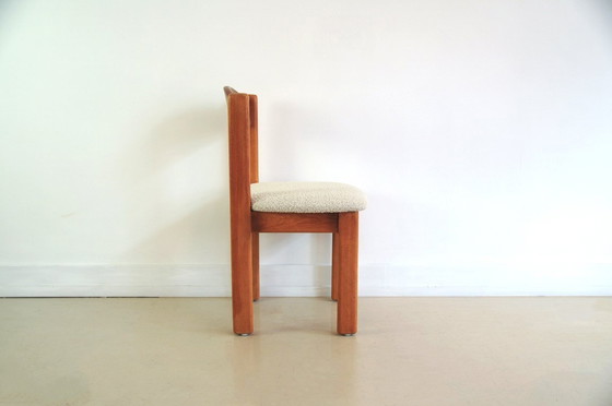 Image 1 of chaise en bois massif rembourrée