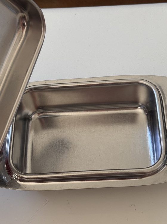 Image 1 of Burriera disegnata da Michael Graves per Alessi - acciaio inox 18/10