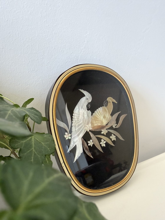 Image 1 of Cornice vintage con intarsio in madreperla