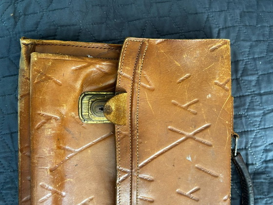 Image 1 of Sac en cuir, vintage, années 1960