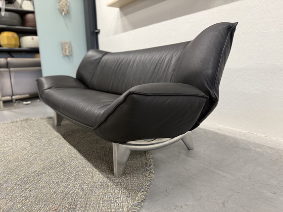 Image 1 of Leolux Tango sofá 3 plazas Piel negra