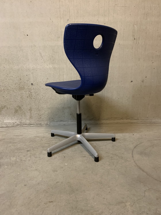Image 1 of Office chair by Verner Panton for VS Möbel. Blue.