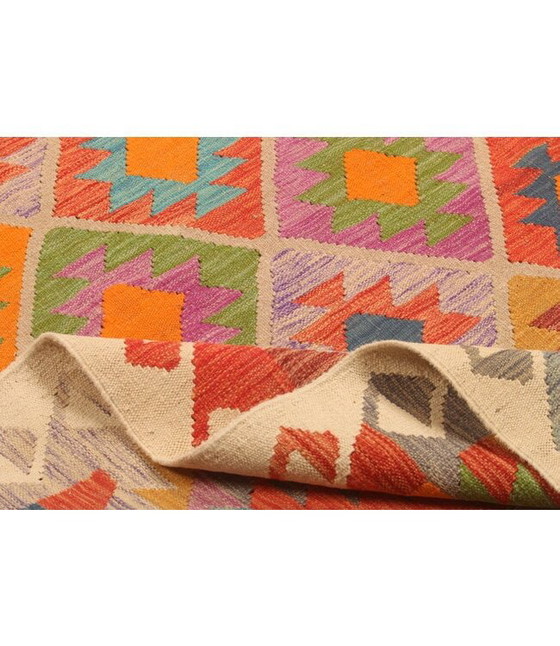 Image 1 of 304x206cm Handwoven Traditional Kelim Rug Wool Carpet