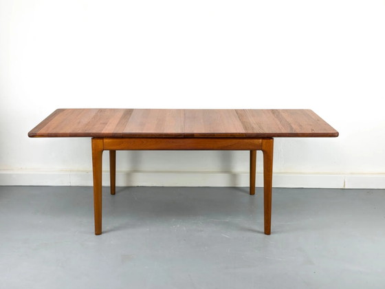 Uitschuifbare Teak Eettafel van Glostrup, jaren 70, Mid Century Modern (foto 14 van 20)