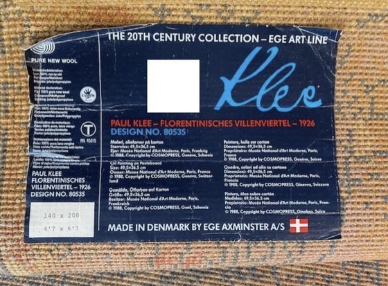 Image 1 of Nieuw vloerkleed Paul Klee 140x200