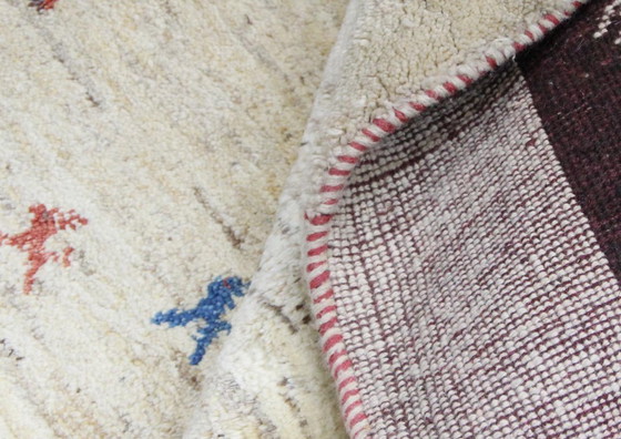 Image 1 of Original Persian carpet Gabbeh Ghashghai Oriental carpet 219 cm x 195 cm Old Natural