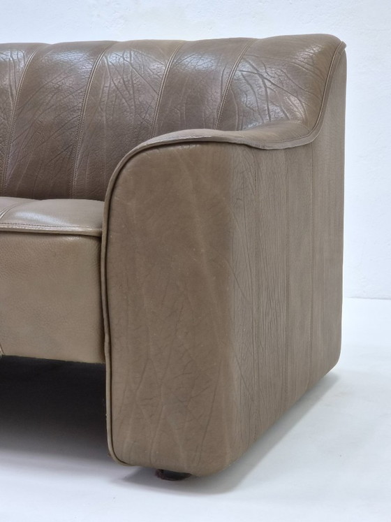 Canapé deux places DS 44 en cuir marron Buffalo de De Sede – Canapés 2 places, Leather (photo 9 of 15)