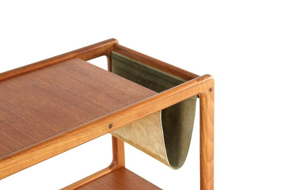 Image 1 of Vildbjerg mobelfabrik trolley with magazine holder, vintage Danish design