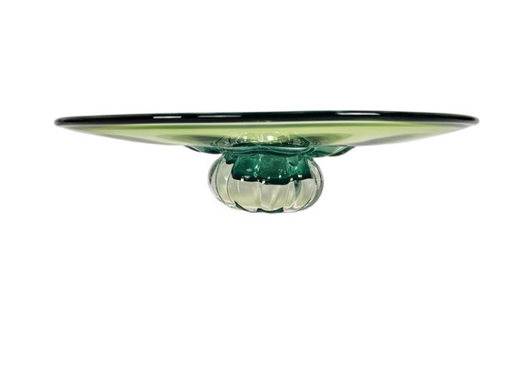 Image 1 of Josef Hospodska - République tchèque - design en verre - bol XL - verrerie Chribska - années 90