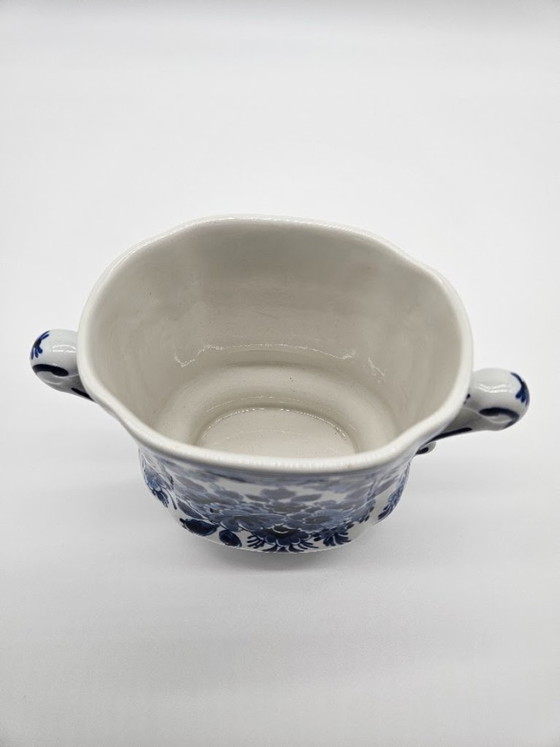 Royal Delft Plant pot 1969 – Hand-painted by M. de Wit (13 cm) – Ceramic (photo 5 of 9)