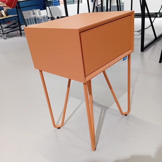 Image 1 of Pixel Nightstand Dusty Red