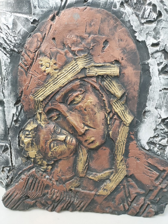 Image 1 of Plaque Madonna and Child Jesus