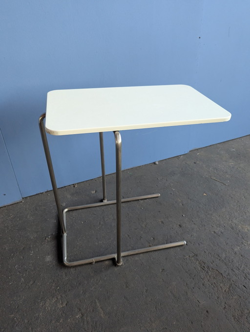 Vintage IKEA RIAN bijzettafel/ bedside table – Chrome, Wood