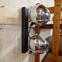 Vintage raak lamp bollen wandlamp jaren 60 chromen wandlamp
