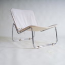 Vintage minimalistische lounge stoel