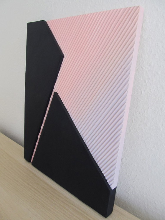 Image 1 of Textured art "City sunset"