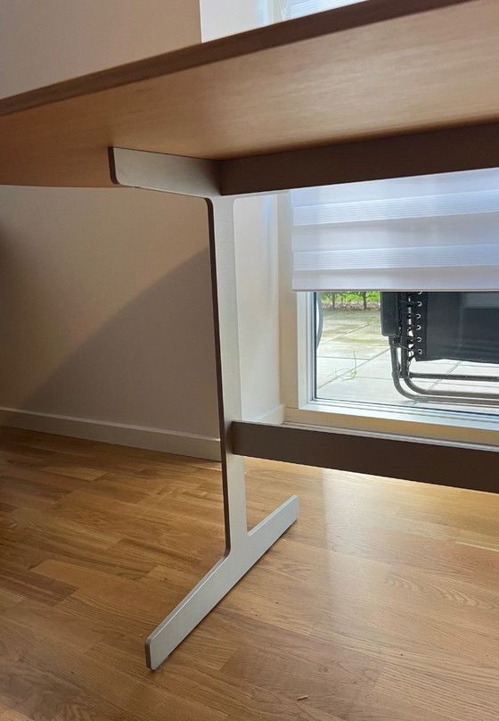 Simplon Tisch von Jasper Morrison, Cappellini, Esstische, Holz, Metall, Braun, Modern (Foto 5 von 6)