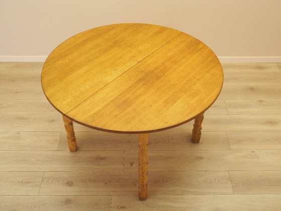 Image 1 of Round oak table, Danish design, 1960s, designer: Henning Kjærnulf